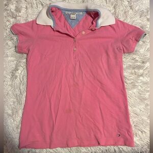 Vintage Pink Tommy Hilfiger polo shirt